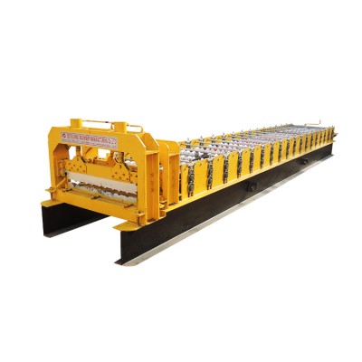 Manufacturer Color Steel Trapezoidal Sheet Roofing Cold Roll Forming Machine