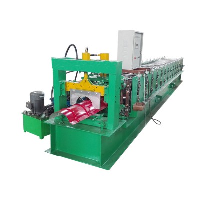 Color Steel Roof Ridge Cap Tile Making Roll Forming Machine Made In China